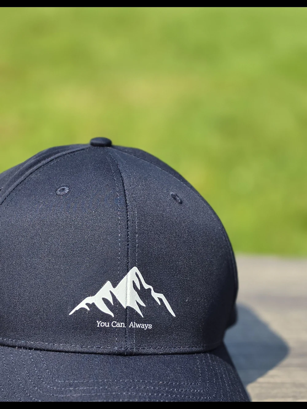 You Can Always Mountain Logo Baseball Cap – Navy | Adjustable